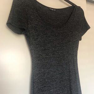 Dark gray body con dress